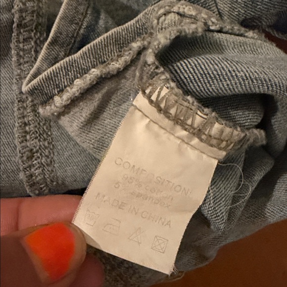 MUY MUY Denim Cropped Shirt Jacket - Picture 5 of 6